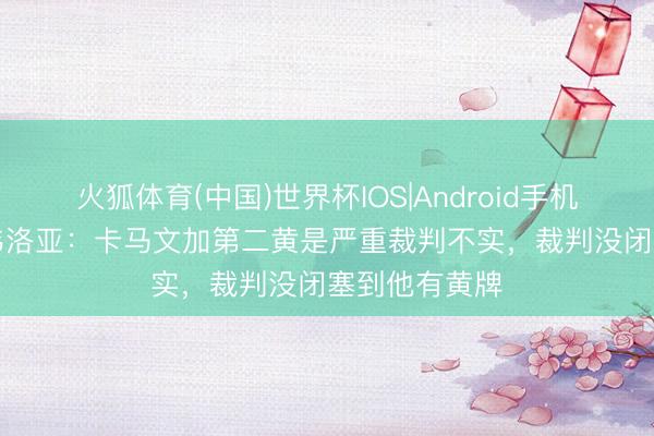 火狐体育(中国)世界杯IOS|Android手机app下载 阿韦洛亚：卡马文加第二黄是严重裁判不实，裁判没闭塞到他有黄牌