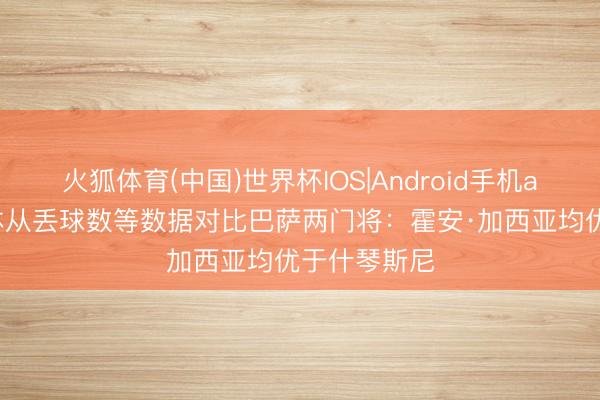 火狐体育(中国)世界杯IOS|Android手机app下载 每体从丢球数等数据对比巴萨两门将:霍安·加西亚均优于什琴斯尼