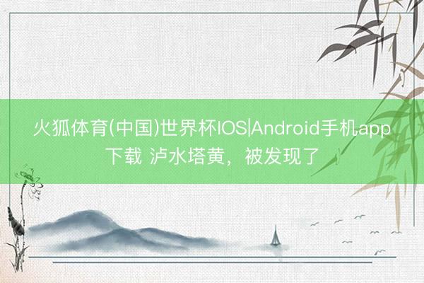 火狐体育(中国)世界杯IOS|Android手机app下载 泸水塔黄,被发现了