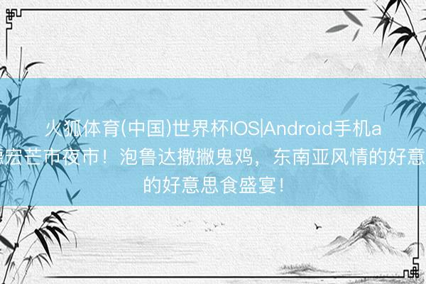 火狐体育(中国)世界杯IOS|Android手机app下载 德宏芒市夜市！泡鲁达撒撇鬼鸡，东南亚风情的好意思食盛宴！