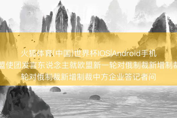 火狐体育(中国)世界杯IOS|Android手机app下载 中国驻欧盟使团发言东说念主就欧盟新一轮对俄制裁新增制裁中方企业答记者问